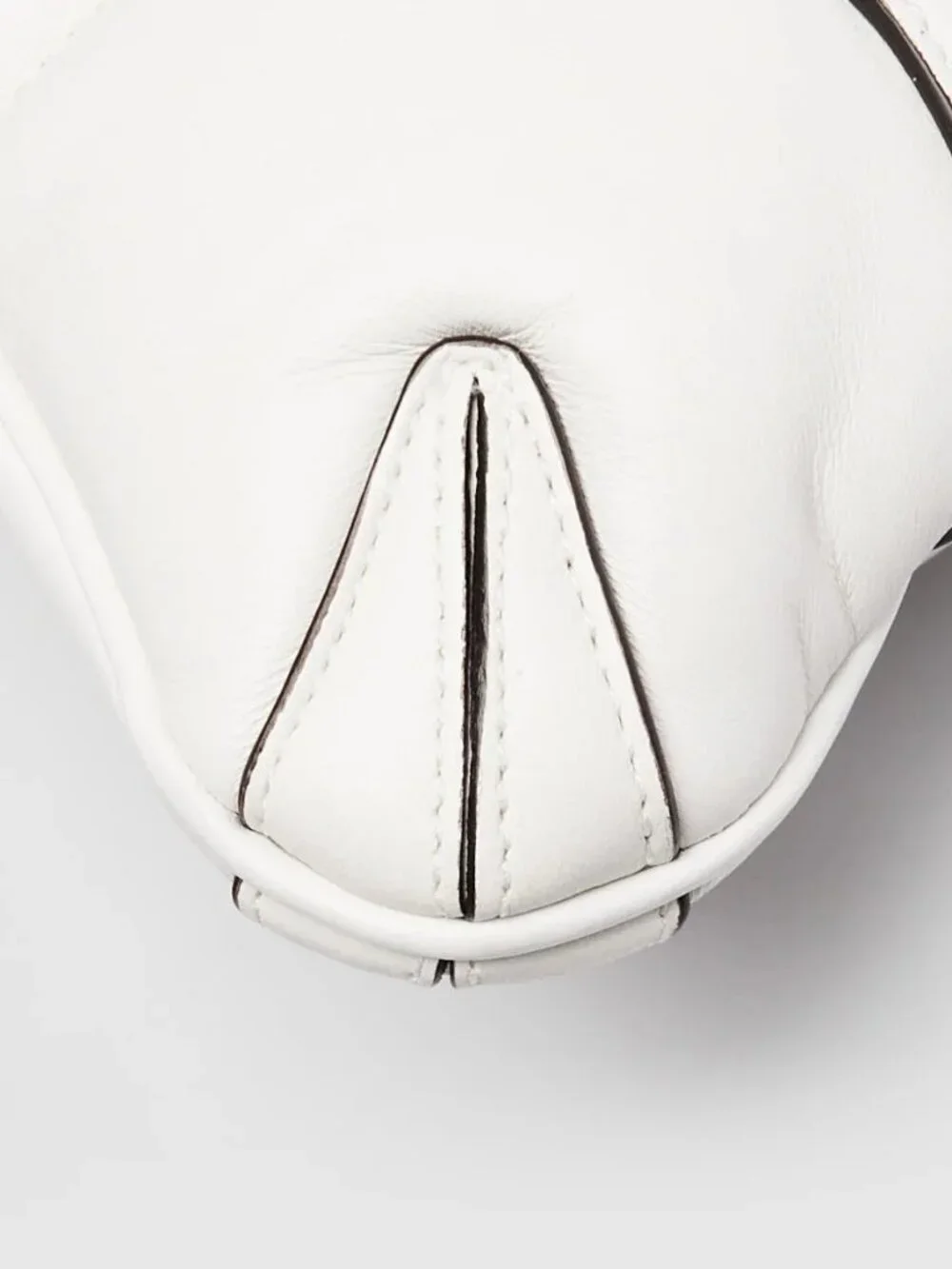 Gucci White Quilted Lambskin Leather Small Horsebit Chain Shoulder Bag